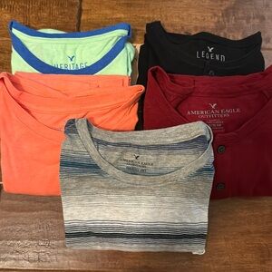 5 American Eagle shirts.  One has tags.  Great shape, barely worn